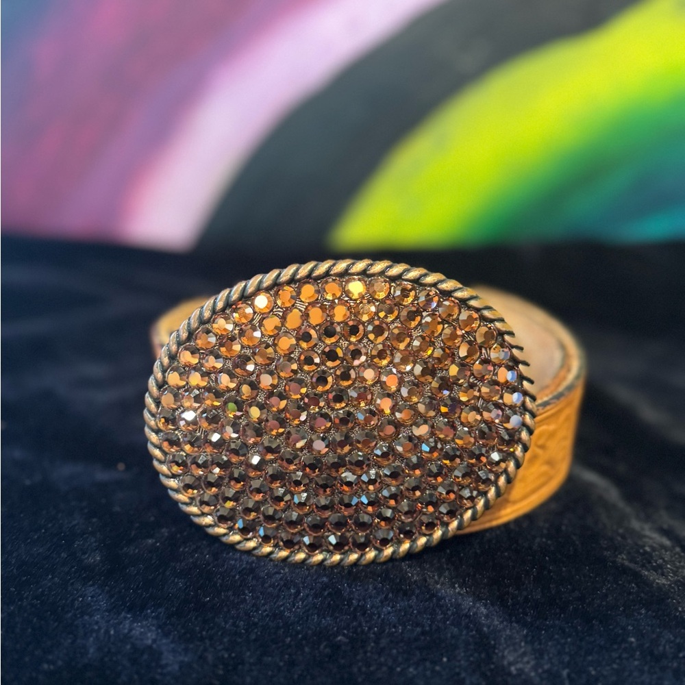 Elegant Gold Crystal Belt Size 25-26